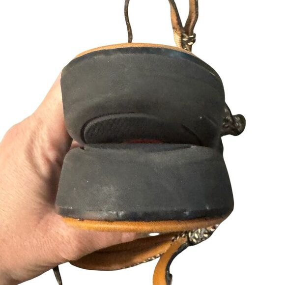 Fitflop Womens Barely Dotted Snake Slingback Sandals Size US 11 Black White - Picture 8 of 9